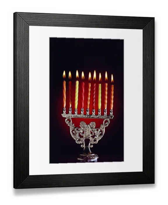 Framed Print : Still life Jew ritual
