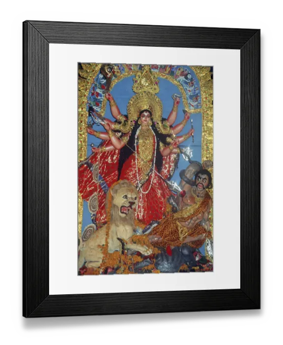 Framed Print : Idol of Durga during Durga Festival