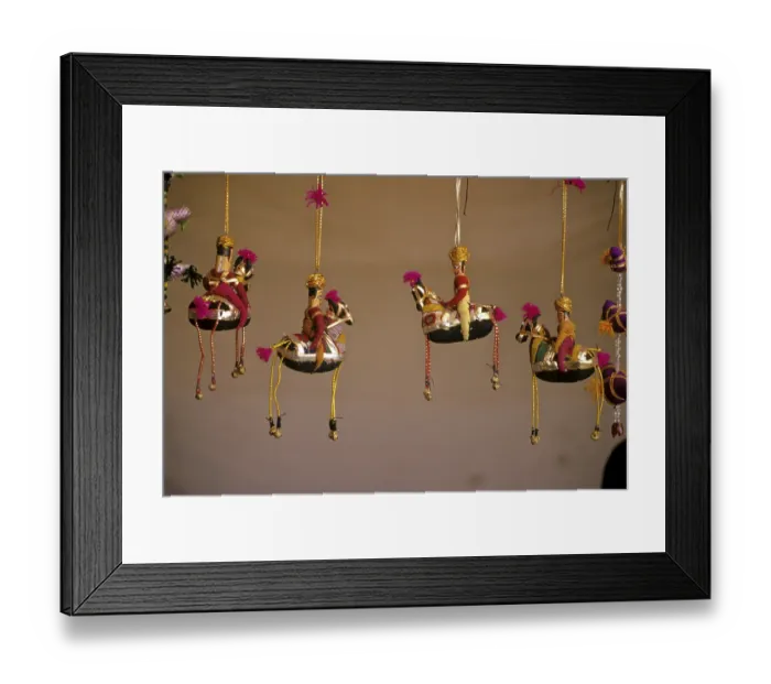 Framed Print : Artificial Puppets from rajasthan, india