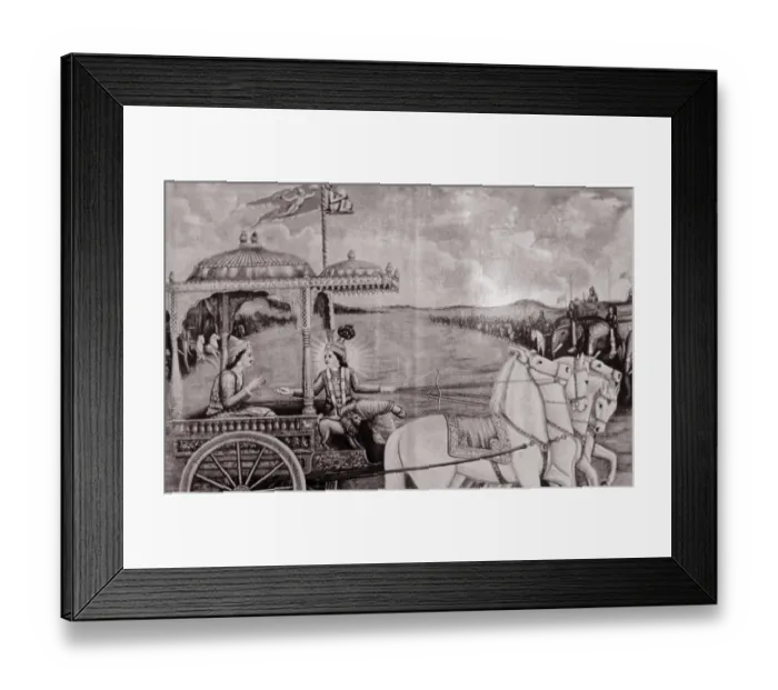 Framed Print : Krishna Arjuna, Mahabharat Framed Print : Krishna Arjuna, Mahabharat
