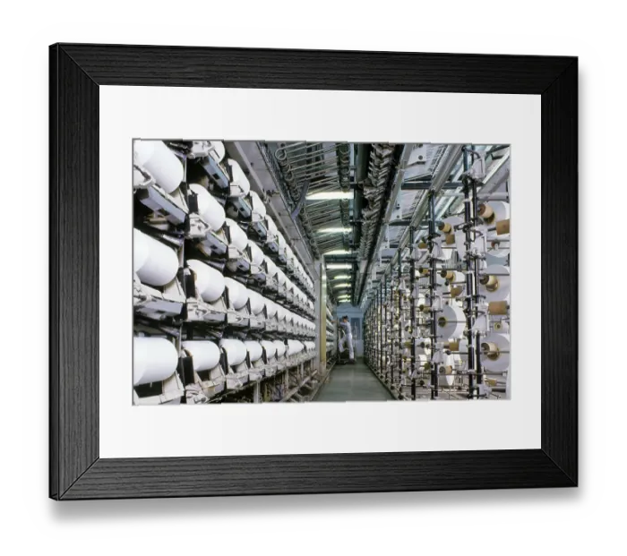 Framed Print : Textile Factory Framed Print : Textile Factory