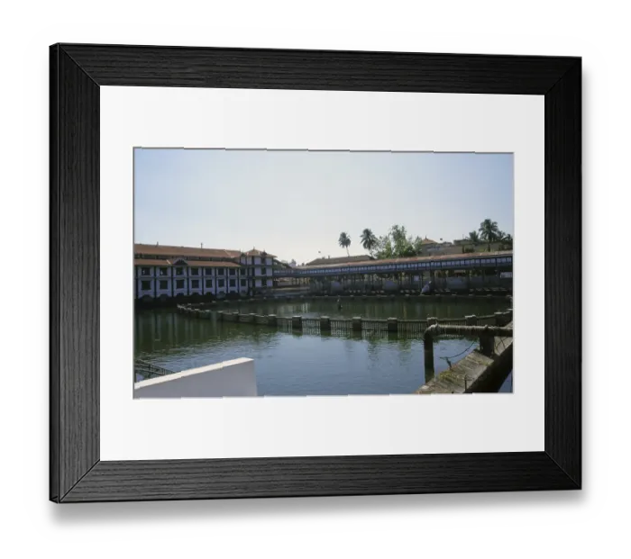 Framed Print : Guruvayur temple in thrissur at kerala India, Asia
