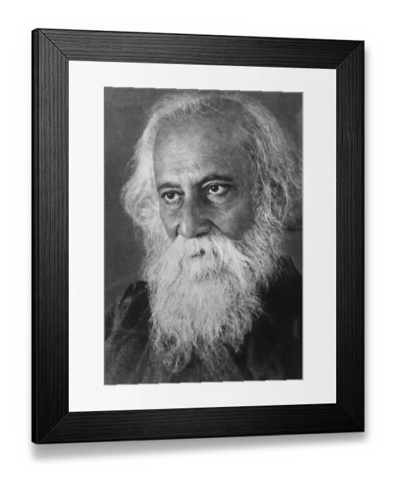 Framed Print : Rabindranath tagore, India, Asia