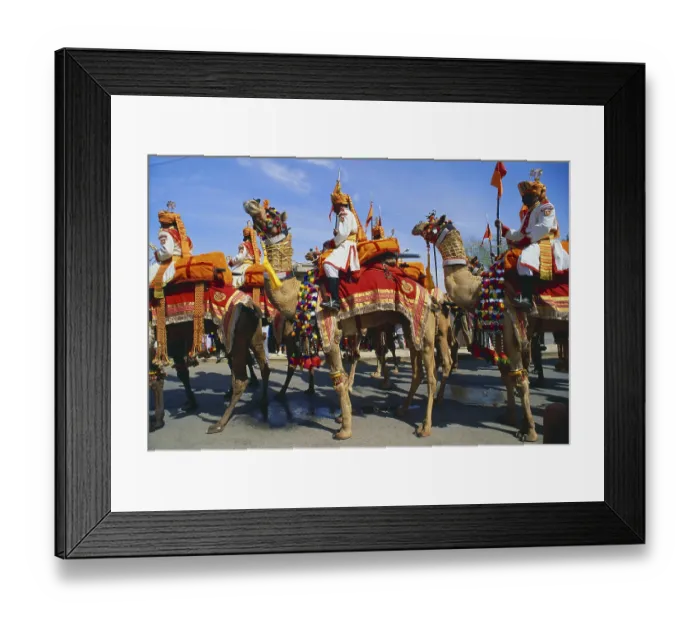 Framed Print : Shobha yatra, Jaisalmer, Rajasthan, India
