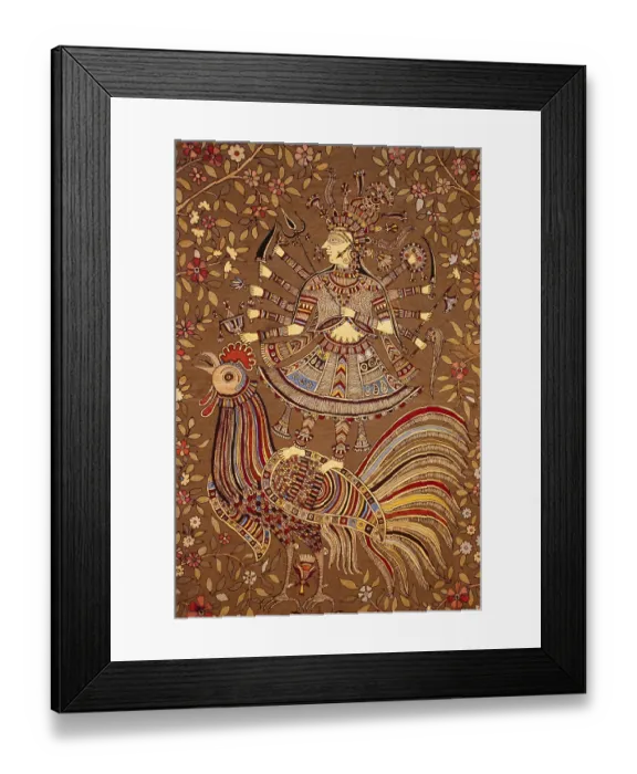 Framed Print : Kalamkari work by national award winner chandrakant b Framed Print : Kalamkari work by national award winner chandrakant b
