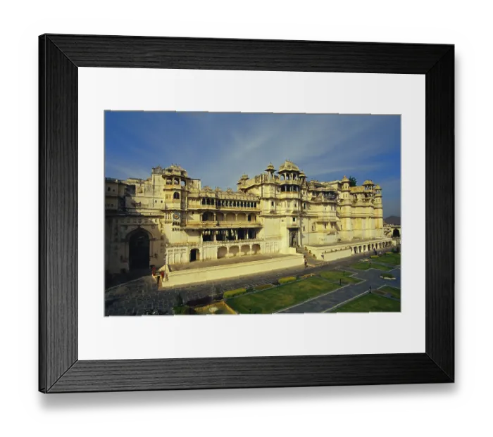 Framed Print : City palace, Udaipur, Rajasthan, India