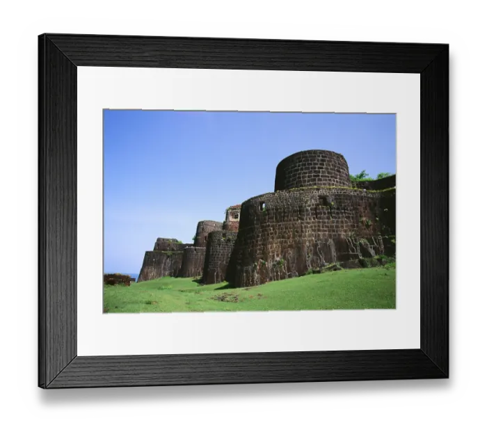 Framed Print : Fort Vijaydurga, Sindhudurga, Maharashtra, India