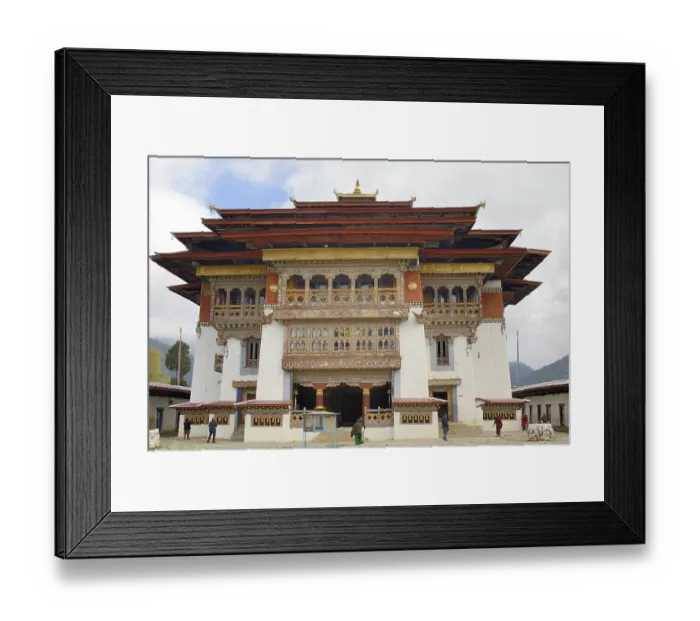 Framed Print : Monastery, Thimphu, Bhutan, asia