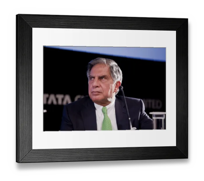Framed Print : Ratan tata during launch water purifier