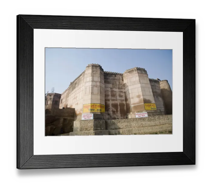 Framed Print : Kans fort in mathura, uttar pradesh, india, asia