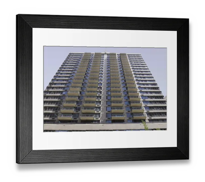 Framed Print : Building in manhattan, new york, usa