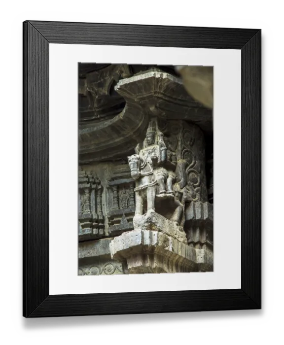 Framed Print : Sculpture on kopeshwar temple, Kolhapur
