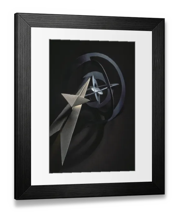 Framed Print : Japanese paper craft origami, india, asia