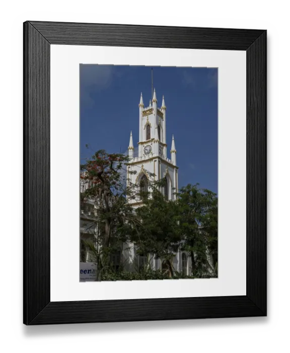 Framed Print : St thomas cathedral, mumbai, maharashtra