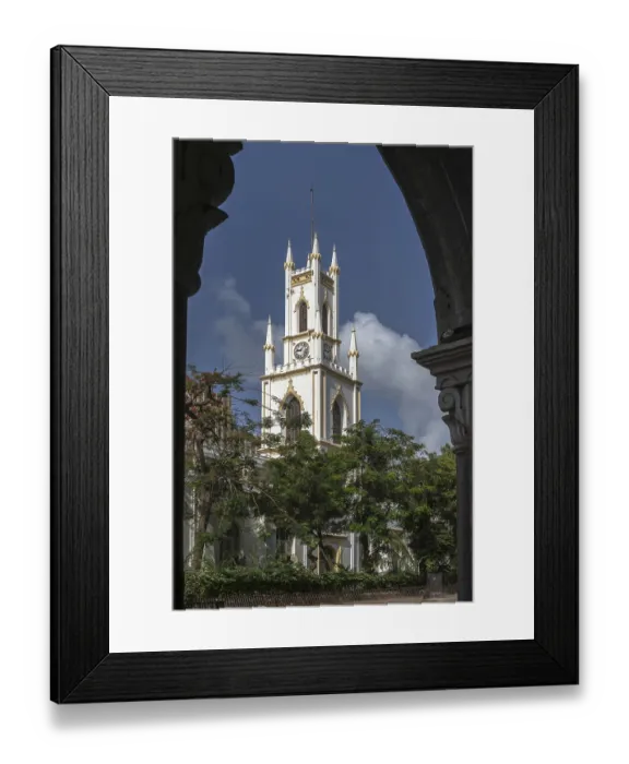 Framed Print : St thomas cathedral, mumbai, maharashtra