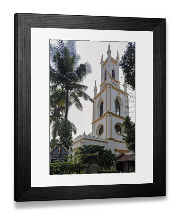 Framed Print : St thomas cathedral, mumbai, maharashtra