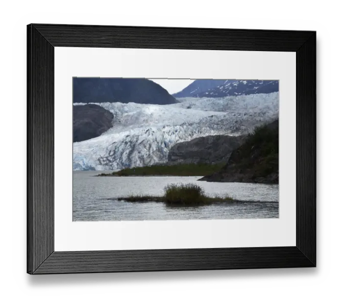 Framed Print : Mendenhall Glacier, Alaska, USA