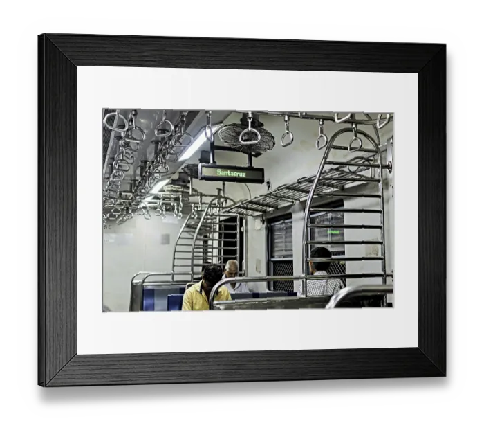 Framed Print : Indicator in train, Santacruz Railway Station Framed Print : Indicator in train, Santacruz Railway Station