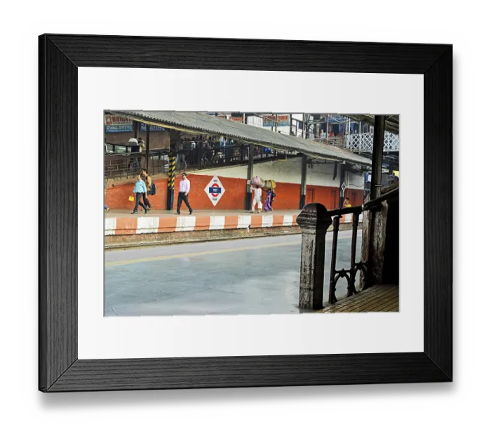 Framed Print : Dadar Railway Station platform Framed Print : Dadar Railway Station platform