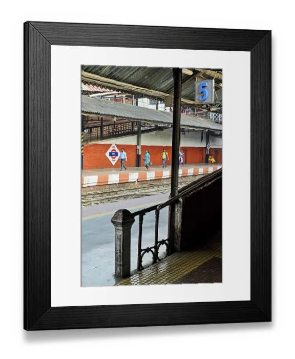 Framed Print : Dadar Railway Station platform Framed Print : Dadar Railway Station platform