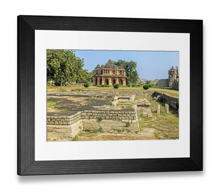 Framed Print : Lotus Mahal, stone palace, Hampi