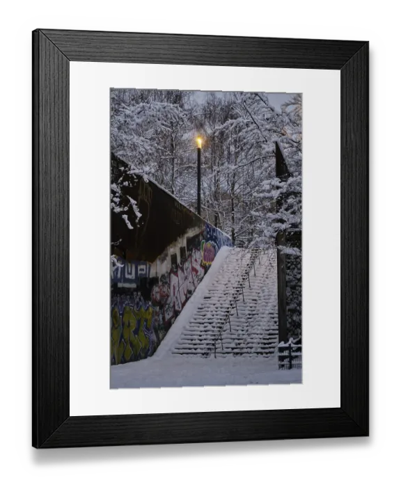 Framed Print : Germany, Berlin, 14.02.2025, Stairs to Mauerpark Framed Print : Germany, Berlin, 14.02.2025, Stairs to Mauerpark