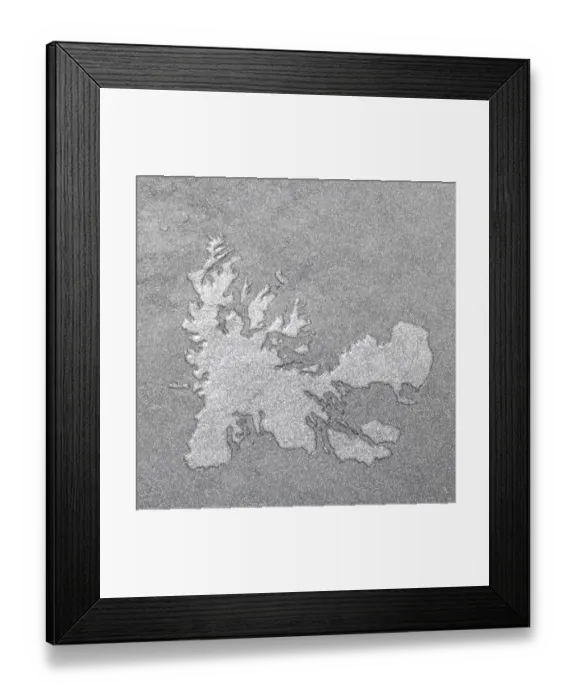 Framed Print : Map of French Southern Territories