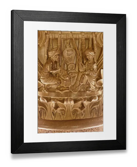 Framed Print : Blacksmith on Public Library wall Framed Print : Blacksmith on Public Library wall