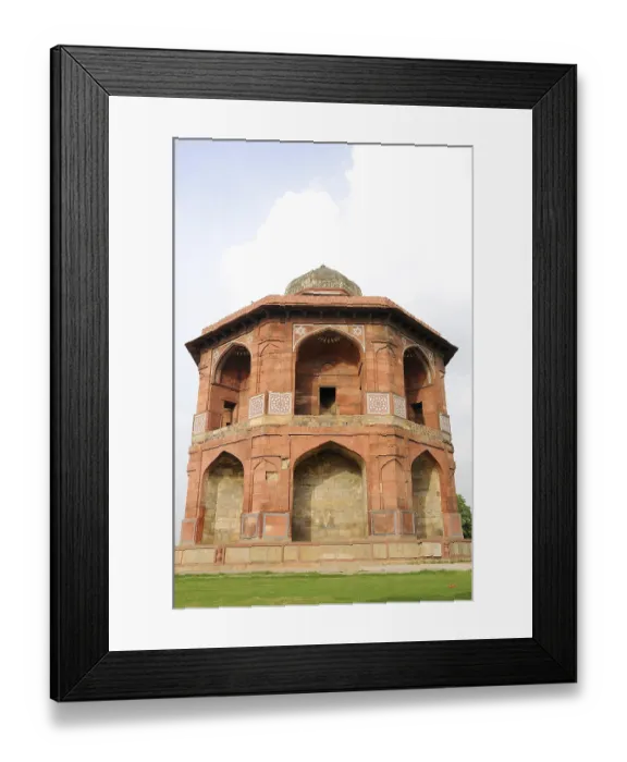 Framed Print : Sher Mandal, Purana Qila old fort, Delhi, India