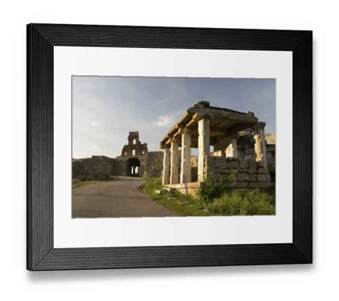 Framed Print : Harikrishna gateway in Hampi, Karnataka, India Framed Print : Harikrishna gateway in Hampi, Karnataka, India
