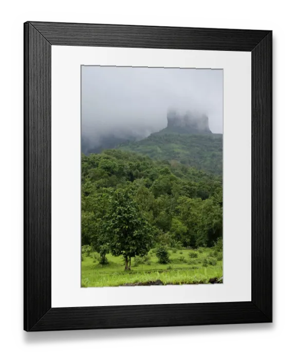 Framed Print : Monsoon clouds at Malshej ghat Thane Maharashtra India