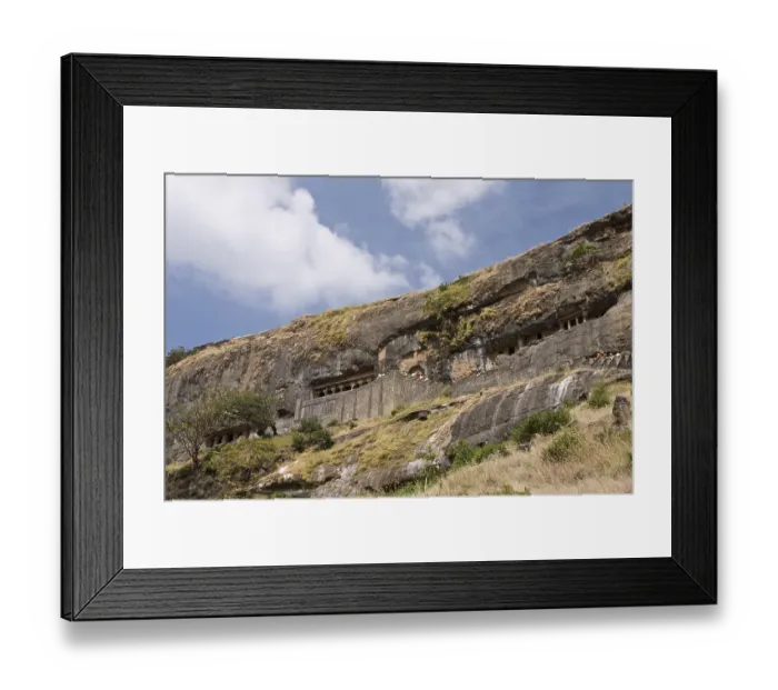 Framed Print : Lenyadri caves at Pune Maharashtra India Framed Print : Lenyadri caves at Pune Maharashtra India