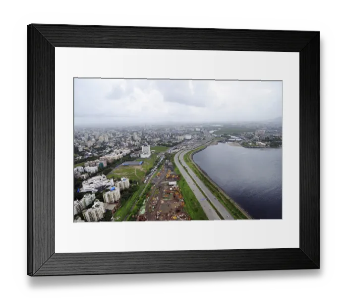 Framed Print : Aerial view of Bandra reclamation Framed Print : Aerial view of Bandra reclamation