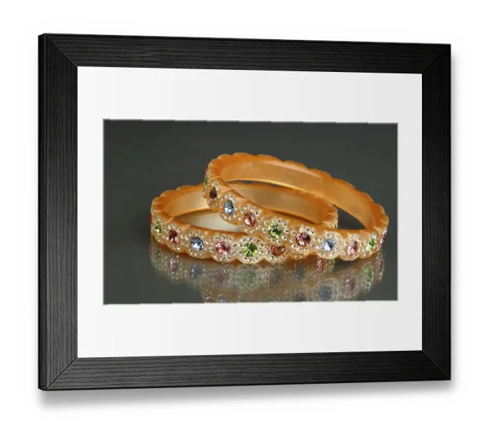 Framed Print : Diamond on bangles on glass, Jodhpur