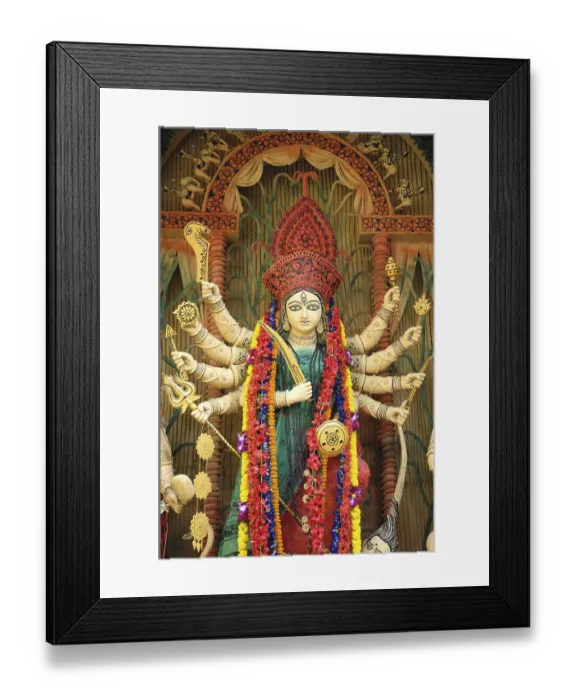 Framed Print : Baroari durga puja, Calcutta Kolkata