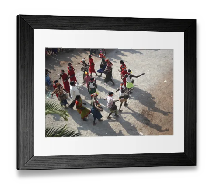 Framed Print : Folk Dance, India