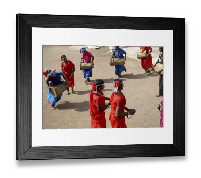 Framed Print : Folk dance, India Framed Print : Folk dance, India