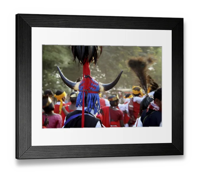 Framed Print : Folk dance, India