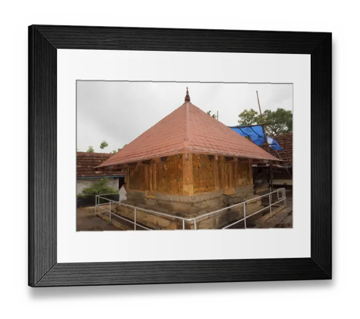 Framed Print : Pundareekapuram temple is dedicated to lord vishnu atop hill Midayikunnam near Thalayolapparambu Framed Print : Pundareekapuram temple is dedicated to lord vishnu atop hill Midayikunnam near Thalayolapparambu