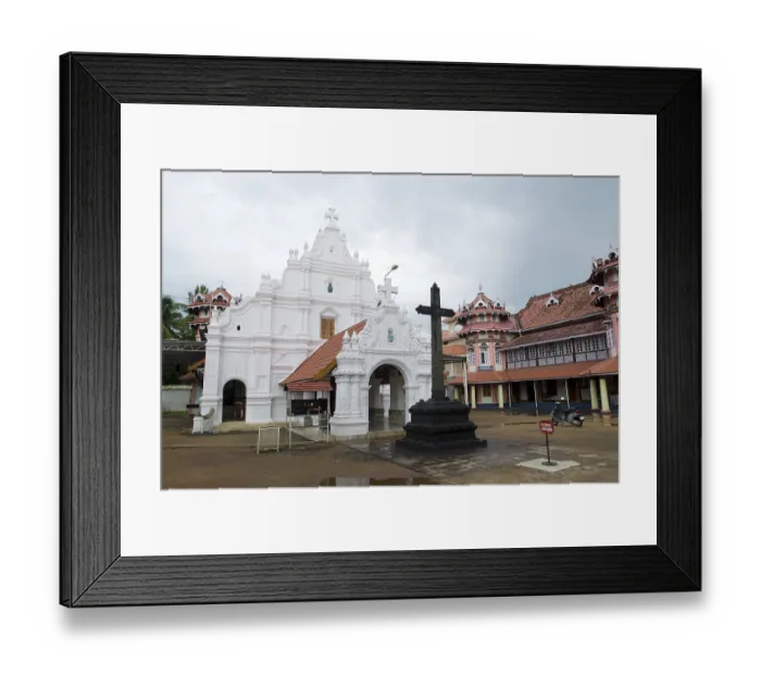 Framed Print : Saint Mary Nadamel Marth Mariam church in Tripunithura