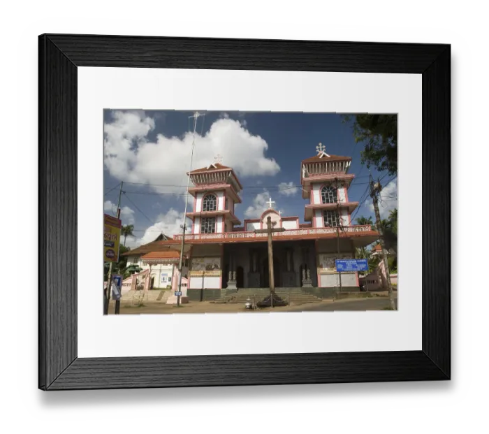 Framed Print : Saint Mary Forane church at Kanjoor, Kerala, India