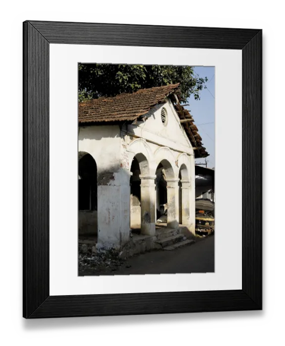 Framed Print : Old structure, Billimora, Gujarat, India