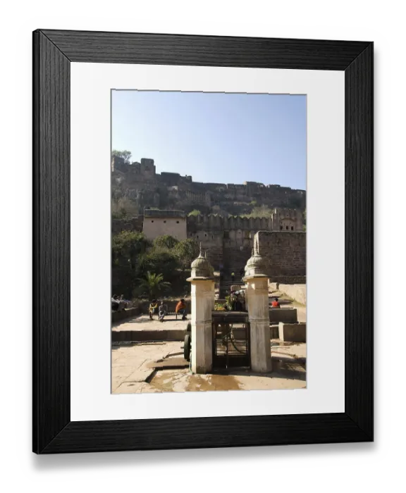Framed Print : Entrance of fort in ranthambore sanctuary