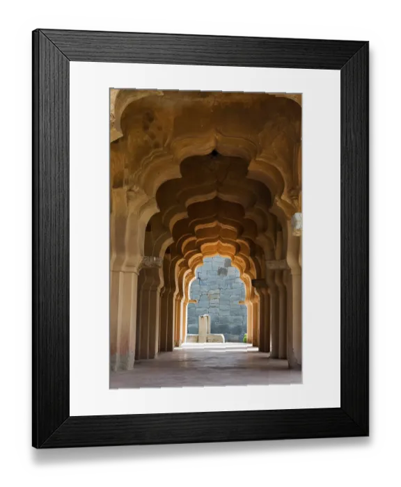 Framed Print : Inside Lotus Mahal, Hampi, Karnataka, India Framed Print : Inside Lotus Mahal, Hampi, Karnataka, India