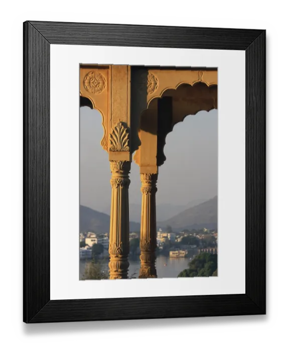 Framed Print : Rajasthani architecture, Udaipur, Rajasthan, India