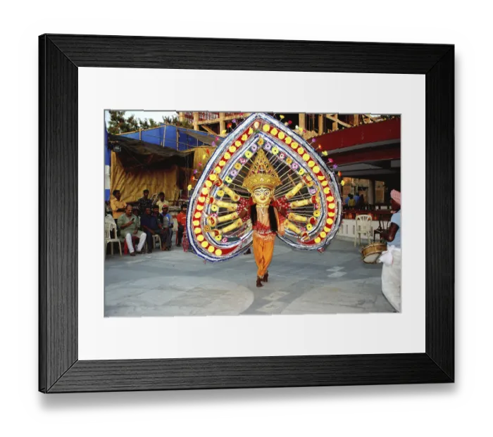 Framed Print : Chou dancer durga, Orissa, India Framed Print : Chou dancer durga, Orissa, India