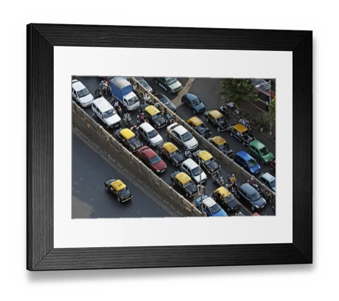 Framed Print : View of traffic on lalbaug flyover in chinchpokli area known Worli Bombay Mumbai Framed Print : View of traffic on lalbaug flyover in chinchpokli area known Worli Bombay Mumbai
