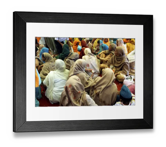Framed Print : Sikh devotees offer voluntary services called as seva at guru ka langar known as community kitchen in Golden temple