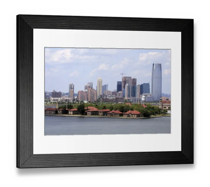 Framed Print : View of Hudson river and Manhattan