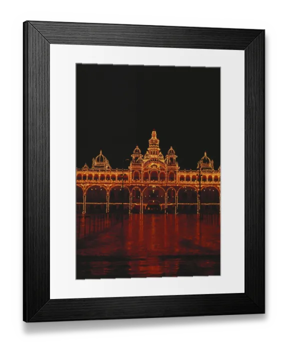 Framed Print : Maharaja palace Illuminated, Mysore Framed Print : Maharaja palace Illuminated, Mysore